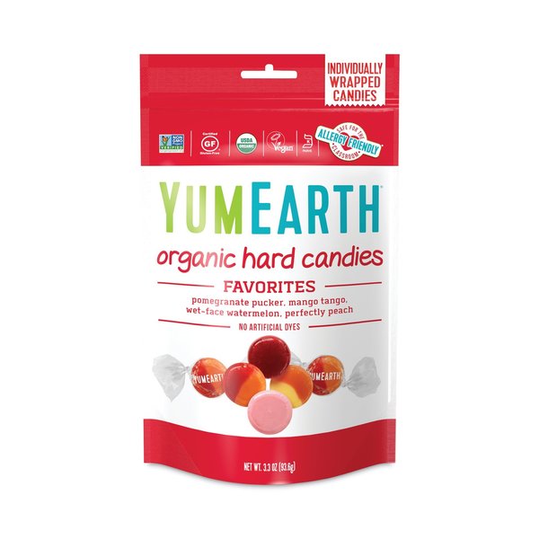 Yumearth Organic Favorite Fruit Hard Candies, 33 oz Bag, Assorted Flavors, PK3, 3PK 190